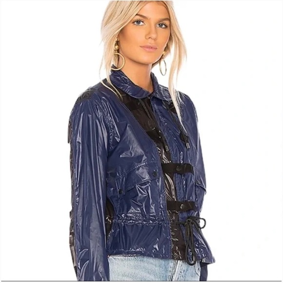 Current/elliott black and blue Rictus jacket windbreaker - Picture 3 of 17